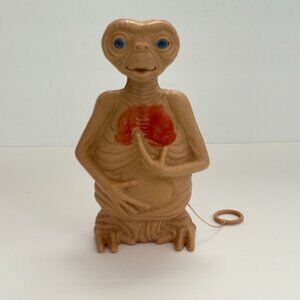 ET Extra Terrestrial Alien Heart Figure Toy Talk Pull String LJN 8 Inch 1982
